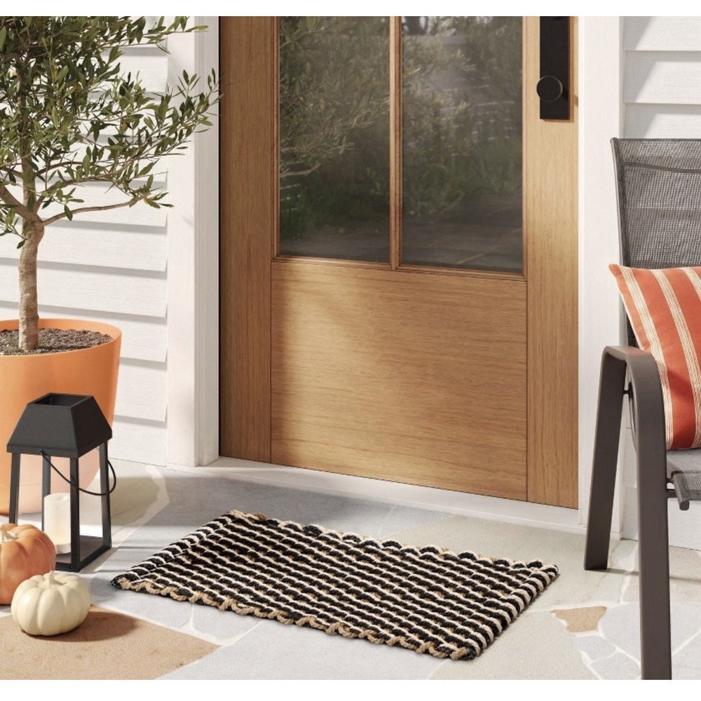 18in x 30in Rope Braided Basket Weave Doormat - Threshold BRAND NEW WITH TAGS